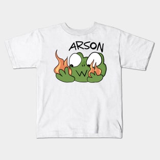 Arson Frog Kids T-Shirt